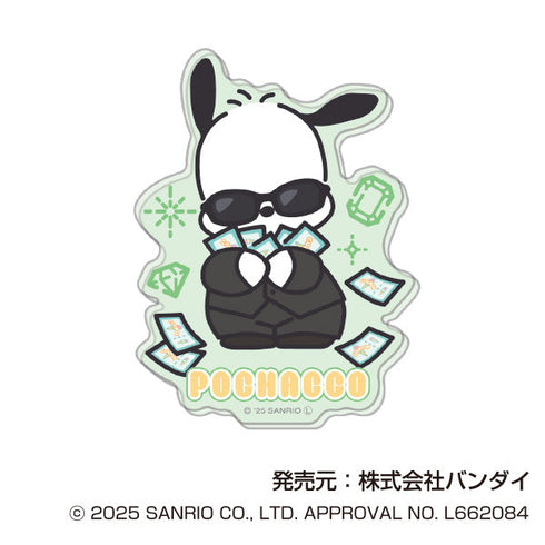 『サンリオキャラクターズ』アクリルステッカー まねっこーで スパイVer.【BOX】